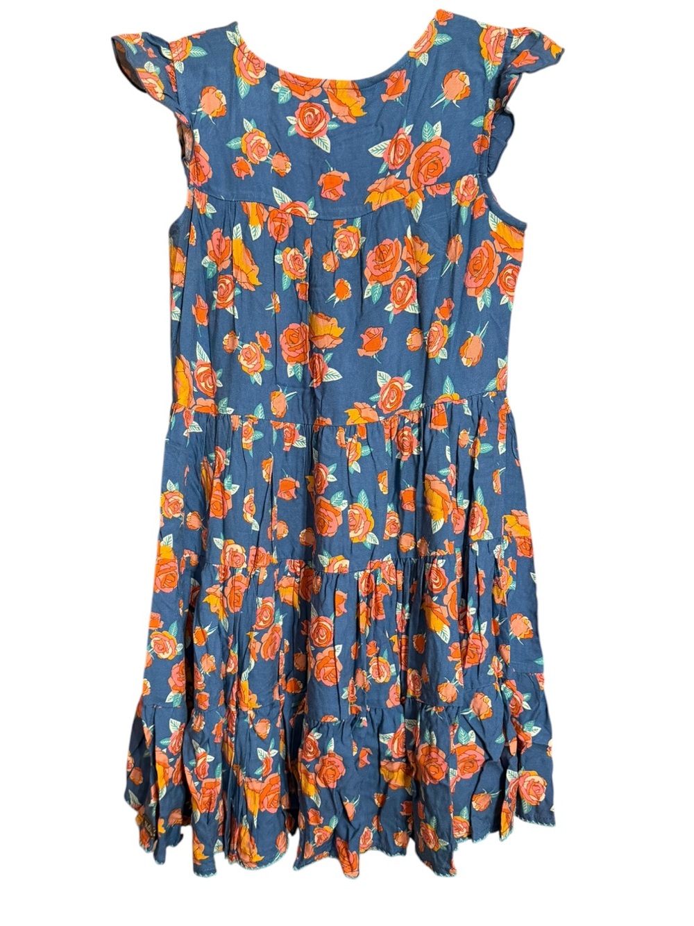 Matilda Jane Student Leader Ruffle Tiered Dress with Rose Print NWT Size 8 - Picture 9 of 10